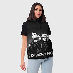 Женский жилет Depeche Mode: mono, цвет: 3D-красный — фото 2