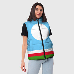 Женский жилет Республика Саха, цвет: 3D-черный — фото 2