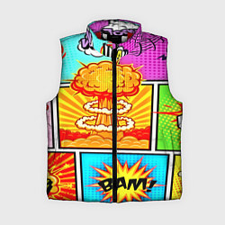 Женский жилет Pop Art, цвет: 3D-красный