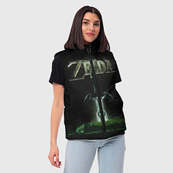 Женский жилет The Legend of Zelda, цвет: 3D-светло-серый — фото 2