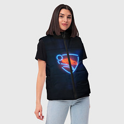 Женский жилет Rocket League, цвет: 3D-черный — фото 2