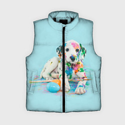Женский жилет Юный художник, цвет: 3D-черный