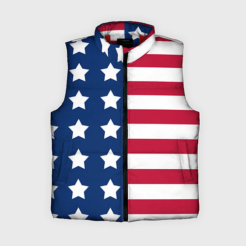 Женский жилет USA Flag / 3D-Красный – фото 1