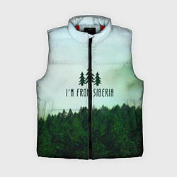 Женский жилет I'm from Siberia, цвет: 3D-красный
