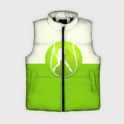 Женский жилет Символ теннисиста, цвет: 3D-черный