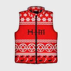 Женский жилет Праздничный HIM, цвет: 3D-черный