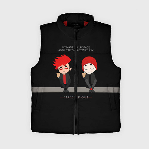 Женский жилет 21 Pilots: Stressed Out / 3D-Красный – фото 1