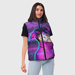 Женский жилет Lil Peep: Glitch, цвет: 3D-черный — фото 2