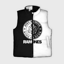 Женский жилет Ramones B&W, цвет: 3D-черный