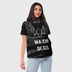 Женский жилет Watch Dogs: Hacker, цвет: 3D-черный — фото 2