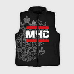 Женский жилет МЧС: герб РФ, цвет: 3D-черный