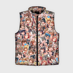 Женский жилет Ahegao: Snaps, цвет: 3D-черный