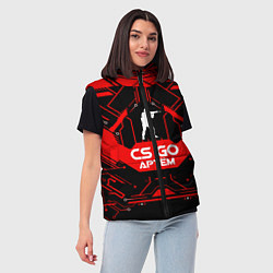 Женский жилет CS:GO - Артём, цвет: 3D-черный — фото 2