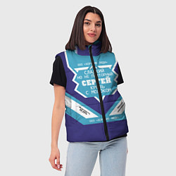 Женский жилет Сергей сладкий, цвет: 3D-черный — фото 2