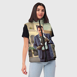 Женский жилет GTA V: Michael, цвет: 3D-красный — фото 2