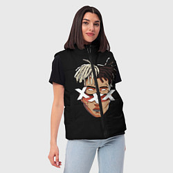 Женский жилет XXXTentacion Head, цвет: 3D-светло-серый — фото 2