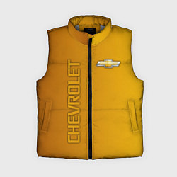 Женский жилет Chevrolet желтый градиент, цвет: 3D-светло-серый
