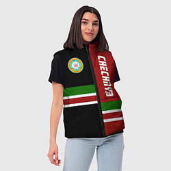 Женский жилет Chechnya, Russia, цвет: 3D-черный — фото 2