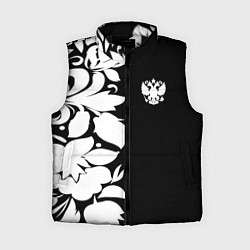 Женский жилет Russia: B&W Floral, цвет: 3D-черный