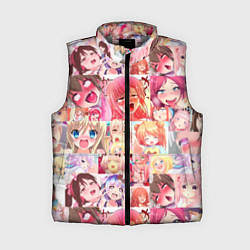 Женский жилет Ahegao, цвет: 3D-светло-серый