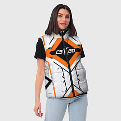 Женский жилет CS:GO Techno Asiimov, цвет: 3D-красный — фото 2