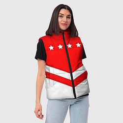 Женский жилет Звезды Спартака, цвет: 3D-черный — фото 2