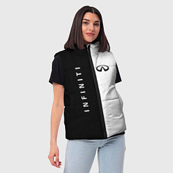 Женский жилет Infiniti: Black & White, цвет: 3D-черный — фото 2