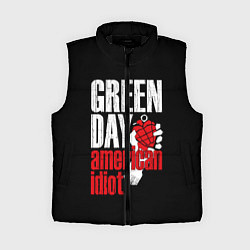 Женский жилет Green Day: American Idiot, цвет: 3D-черный