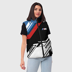 Женский жилет BMW GEOMETRY SPORT БМВ M PERFORMANCE, цвет: 3D-черный — фото 2