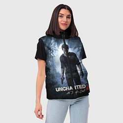 Женский жилет Uncharted 4: A Thief's End, цвет: 3D-черный — фото 2