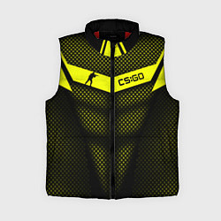 Женский жилет CS:GO Yellow Carbon, цвет: 3D-красный