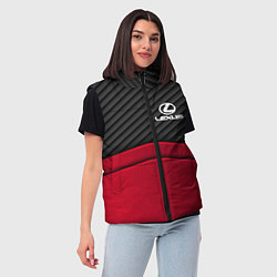 Женский жилет Lexus: Red Carbon, цвет: 3D-светло-серый — фото 2