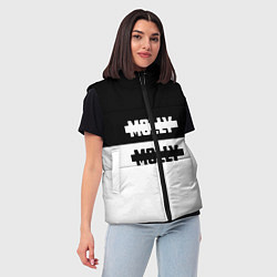Женский жилет Molly: Black & White, цвет: 3D-красный — фото 2
