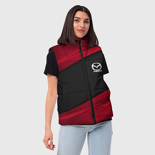 Женский жилет Mazda: Red Sport / 3D-Светло-серый – фото 3