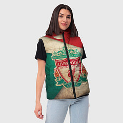 Женский жилет FC Liverpool: Old Style, цвет: 3D-красный — фото 2