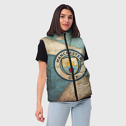 Женский жилет FC Man City: Old Style, цвет: 3D-красный — фото 2