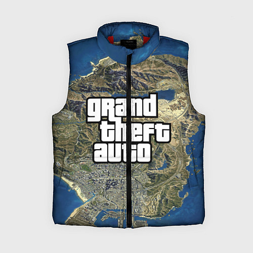 Женский жилет GTA / 3D-Красный – фото 1