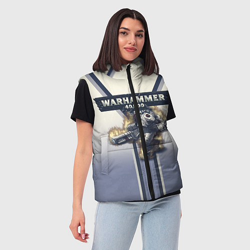 Женский жилет Warhammer 40000: Tau Empire / 3D-Светло-серый – фото 3
