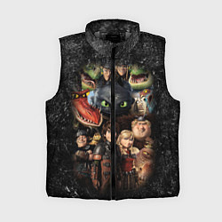 Женский жилет How to Train Your Dragon, цвет: 3D-светло-серый