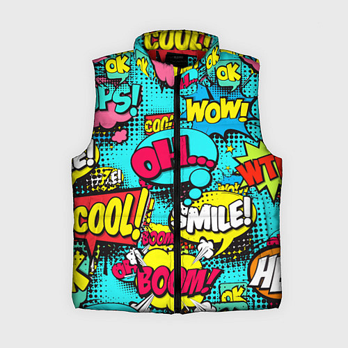 Женский жилет Кислотный поп-арт / 3D-Красный – фото 1