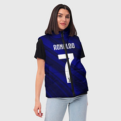 Женский жилет Ronaldo 7: Blue Sport, цвет: 3D-красный — фото 2