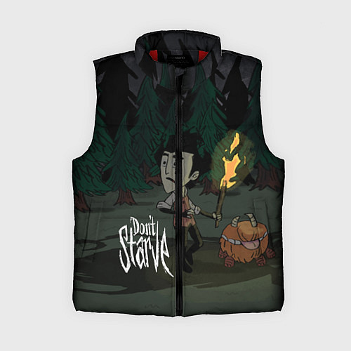 Женский жилет Don't Starve: Night Forrest / 3D-Красный – фото 1