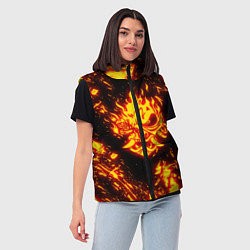 Женский жилет Cyberpunk 2077: FIRE SAMURAI, цвет: 3D-черный — фото 2