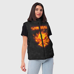 Женский жилет Cyberpunk 2077: SAMURAI, цвет: 3D-красный — фото 2