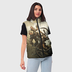 Женский жилет Ярость хищника, цвет: 3D-красный — фото 2