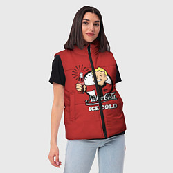 Женский жилет Nuka Cola: Ice Cold, цвет: 3D-красный — фото 2