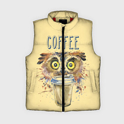 Женский жилет Owls like coffee, цвет: 3D-красный