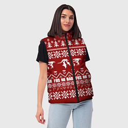 Женский жилет Winter TES, цвет: 3D-красный — фото 2