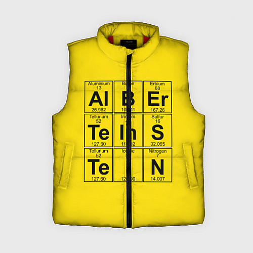 Женский жилет Альберт Эйнштейн / 3D-Красный – фото 1