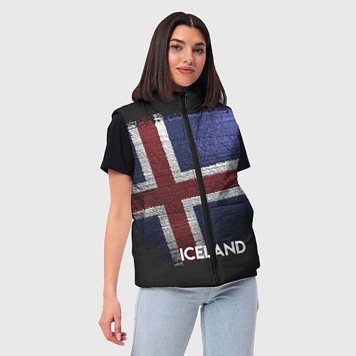 Женский жилет Iceland Style / 3D-Светло-серый – фото 3